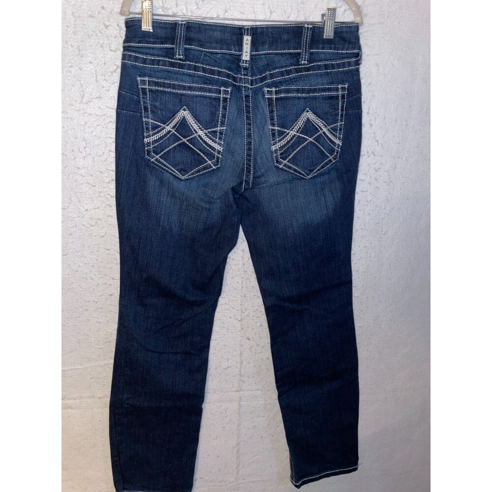 Ariat Real Jeans Women's Size 31S Straight Leg high Rise Stretch Western Cowboy